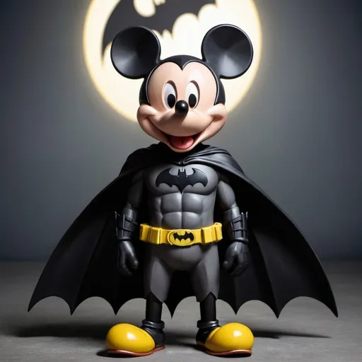 Prompt: mickey mouse as batman


