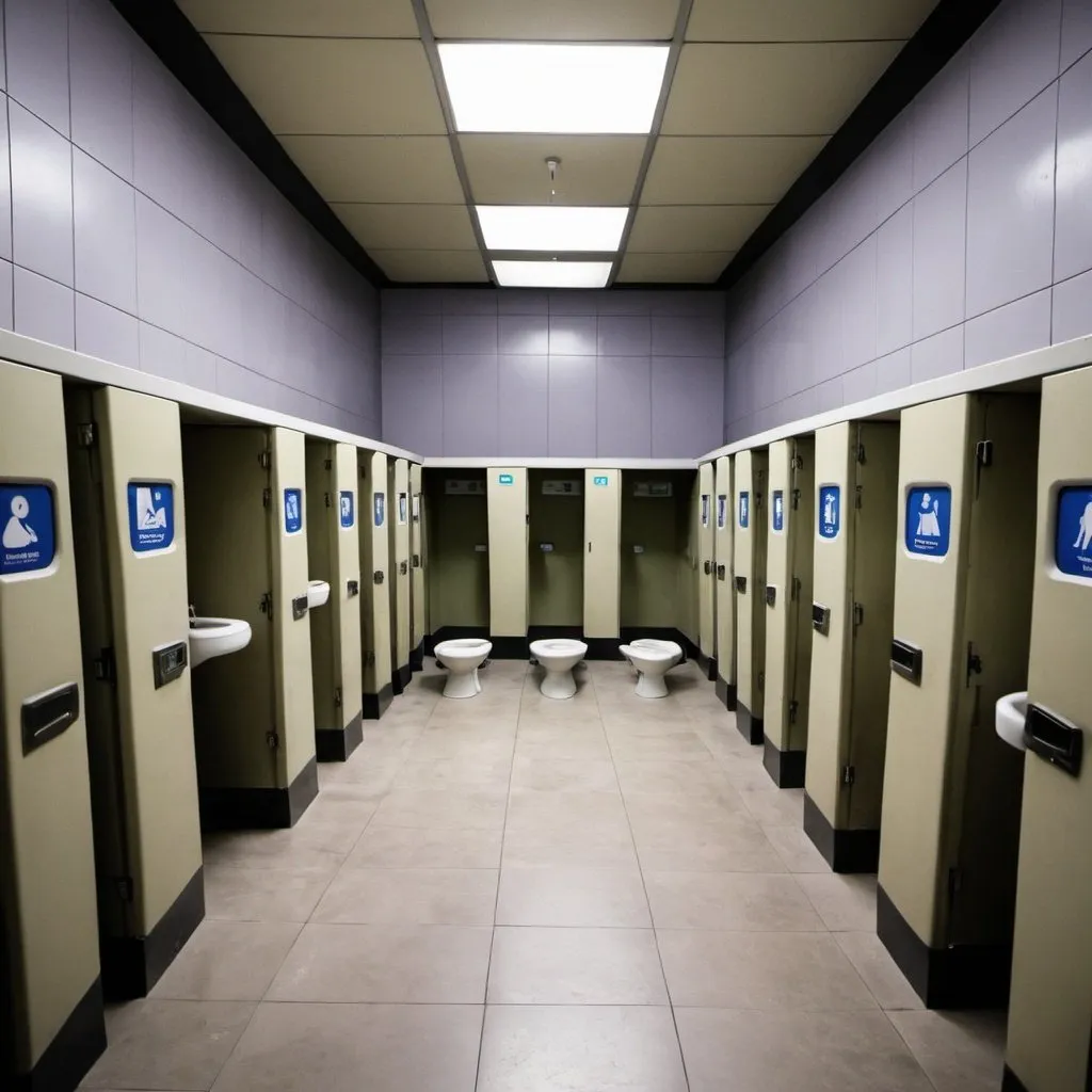 Prompt: A bank inside Full of Skibidi Toilets