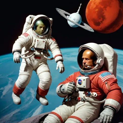 Prompt: Exploração Espacial, URSS VS EUA