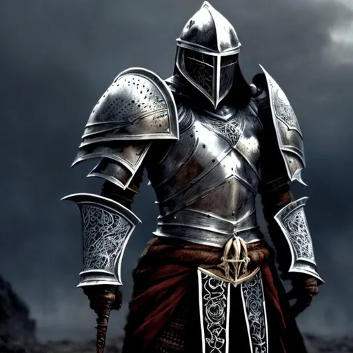 Prompt: Fantasy knight in black armor, medieval fantasy style, intricate designs, menacing presence, high quality, detailed, heroic, dark tones, atmospheric lighting