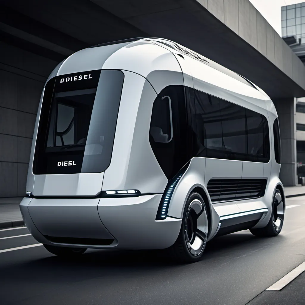 Prompt: A Futuristic Diesel Electric