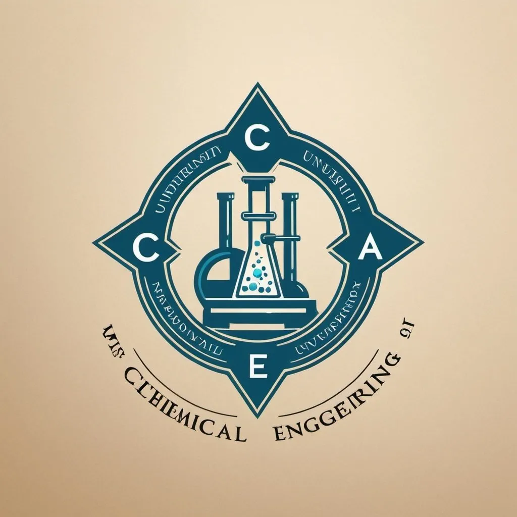 Prompt: “Chemical Engineering” logo Mesopotamia style for modern university