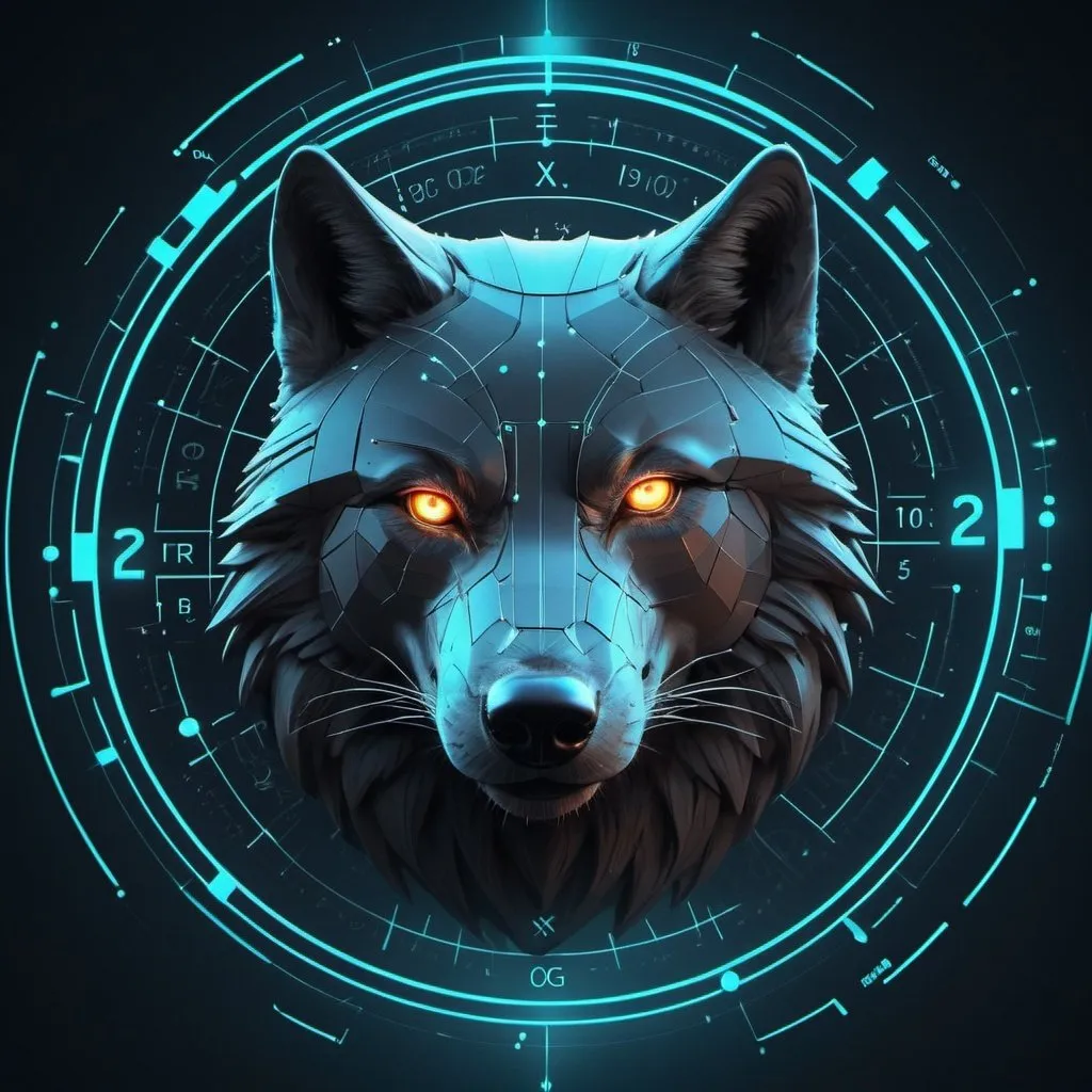 Prompt: Sigma Mathematics, digital illustration, mathematical symbols, futuristic technology, precise lines, highres, detailed, futuristic, digital art, cool tones, professional, futuristic, scientific, elegant lighting in wolf sigma form