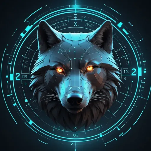 Prompt: Sigma Mathematics, digital illustration, mathematical symbols, futuristic technology, precise lines, highres, detailed, futuristic, digital art, cool tones, professional, futuristic, scientific, elegant lighting in wolf sigma form