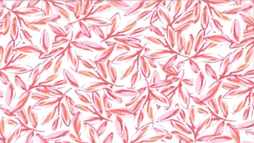 Prompt: a picture of a pattern with leaves on it in pink and white colors, with a pink border over the top of the image, Annabel Kidston, generative art, fine foliage lace, a silk screen