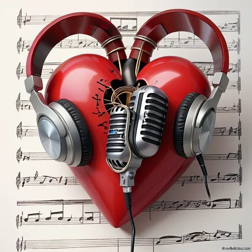 Prompt: Heart & music