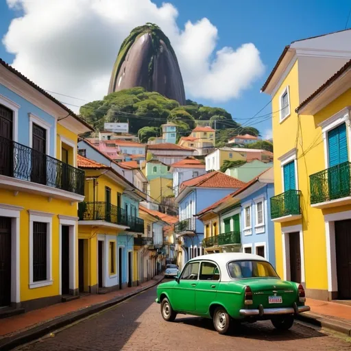 Prompt: a quaint representation of Brazilia, the city in Brazil