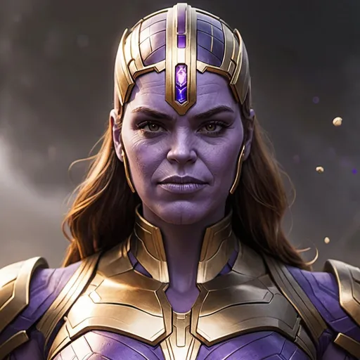 Prompt: Thanos girl version.