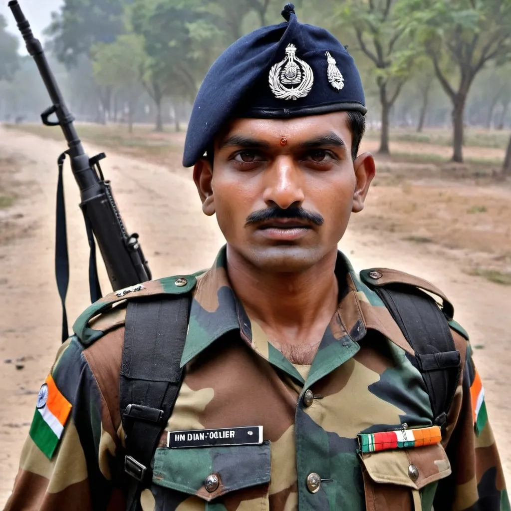 Prompt: Indian soldier
