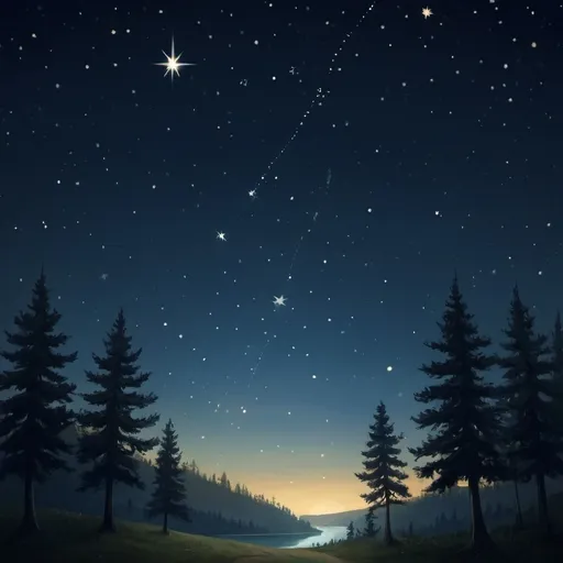 Prompt:  Every night, Twinkle would look down at the Earth and see all the other stars casting beautiful light across the sky. The Big Dipper poured out its shine, Orion's Belt gleamed proudly, and the North Star guided travelers home. But Twinkle thought, "What can I do? I'm just a tiny star. No one even notices me."