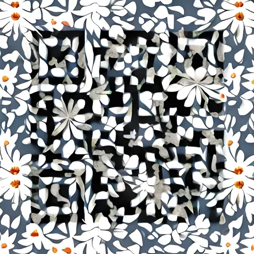 Prompt: minimalistic flowery patterns