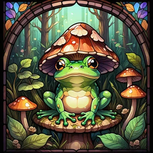 Prompt: Cute pixel art of a frog sitting under a mushroom, fairycore, cottagecore, nostalgic, tumblrcore, detailed foliage, warm and cozy lighting, pastel tones, high quality, pixel art, fairycore atmosphere, nostalgic vibes, cozy cottagecore setting, cute frog design, detailed mushroom