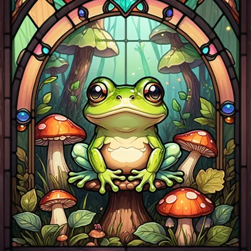 Prompt: Cute pixel art of a frog sitting under a mushroom, fairycore, cottagecore, nostalgic, tumblrcore, detailed foliage, warm and cozy lighting, pastel tones, high quality, pixel art, fairycore atmosphere, nostalgic vibes, cozy cottagecore setting, cute frog design, detailed mushroom frog and fairy friend kawaii fairy