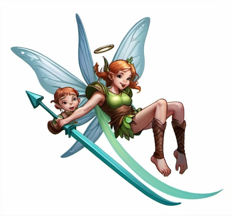 Prompt: Create a detailed and dynamic battlemap icon depicting a tooth fairy with unique body parts. The tooth fairy should be depicted with large, pointed ears capable of hearing movement within 60 feet and knowing its exact location. Its mouth should feature ten rows of razor-sharp teeth, each row capable of dealing 1d10 slashing damage, with the ability to choose the number of rows used before rolling to hit. Additionally, the tooth fairy should have two pairs of arms, one pair of wings, one pair of legs, and a tail, giving it a tiny nightmare appearance. Its arms should be depicted as latching arms capable of restraining creatures before making a bite attack, with increased restraint proficiency per pair of arms. The fairy's legs should exude an aura of spookiness, granting proficiency in stealth and intimidation, or expertise in stealth if proficiency is maxed. Lastly, the fairy should have delicate wings allowing it to hover up to 10 feet in the air, providing protection against attacks with disadvantage while hovering. Ensure the icon is visually striking and suitable for use on a battlemap to represent this unique creature in combat encounters.