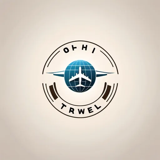 Prompt: Here’s a prompt you can use to create a logo for your travel agency, "Ohi Travels":

"Design a modern, sleek logo for a travel agency called 'Ohi Travels.' The logo should convey a sense of adventure, exploration, and comfort. Incorporate elements such as a globe, an airplane, or a suitcase to represent travel. Use a clean and simple color palette with blues and greens to evoke feelings of trust and nature. The font should be bold but elegant, easy to read, and professional. The overall design should feel welcoming and inspire wanderlust."