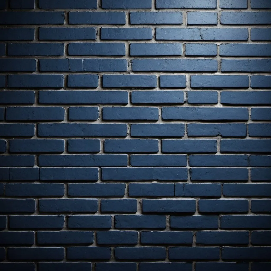 Prompt: a dark blue brick wall for a background