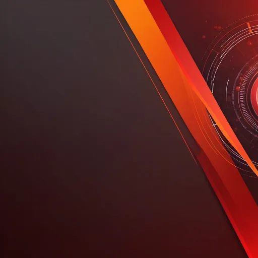Prompt: 16:9 ppt background for a banking innovation with red and orange, futuristic

