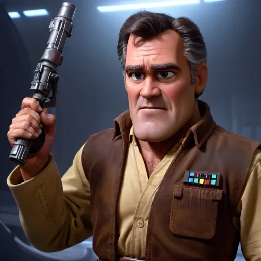 Prompt: bruce campbell in star wars