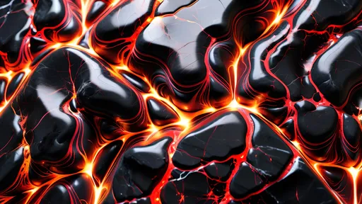 Prompt: Abstract fiery black and red marble, sparks texture, hi-res, professional, detailed, vibrant colors, modern, high-quality, atmospheric lighting