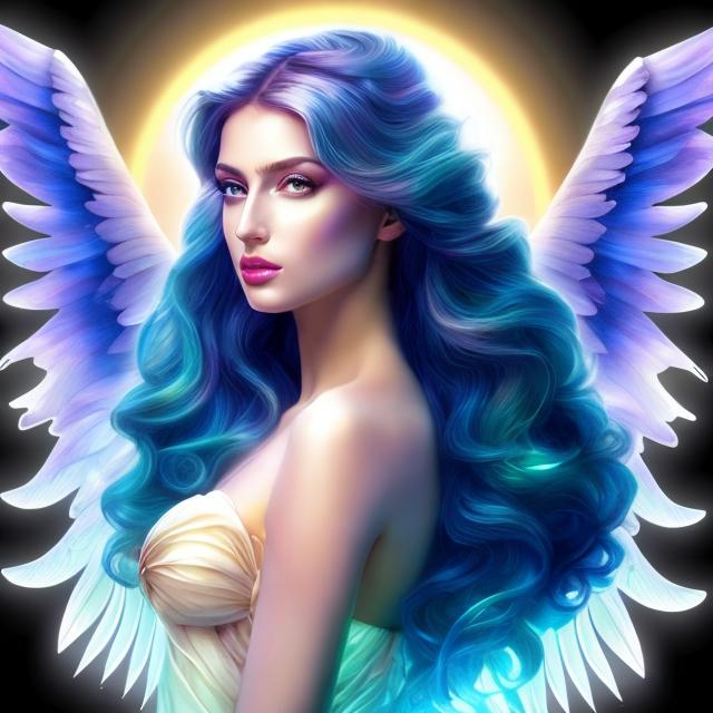 Prompt: HD 4k 3D, hyper realistic, professional modeling, ethereal Greek goddess of the Rainbow, rainbow hair, gorgeous rainbow dress, gemstone jewelry and headpiece, angel wings, full body, ambient glow, creating a beautiful rainbow, dazzling light, landscape, detailed, elegant, ethereal, mythical, Greek, goddess, surreal lighting, majestic, goddesslike aura