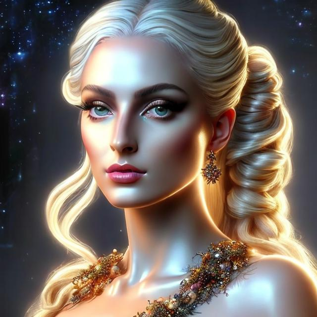 Prompt: HD 4k 3D, hyper realistic, professional modeling, ethereal Greek goddess of alchemy, blonde pigtail hair, black skin, enchanting gown, gorgeous face, stone jewelry and diadem, full body, ambient glow, medicine maker, working with potions cures, and herbs, detailed, elegant, ethereal, mythical, Greek, goddess, surreal lighting, majestic, goddesslike aura