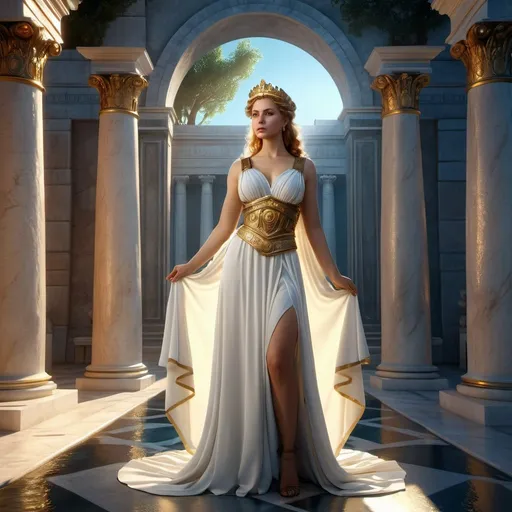 Prompt: HD 4k 3D 8k professional modeling photo hyper realistic beautiful woman enchanted Classical Roman Princess, ethereal greek goddess, full body surrounded by ambient glow, magical, highly detailed, intricate, beautiful Tsarist Russia Anastasia style, outdoor landscape, highly realistic woman, high fantasy background, elegant, mythical, surreal lighting, majestic, goddesslike aura, Annie Leibovitz style 

