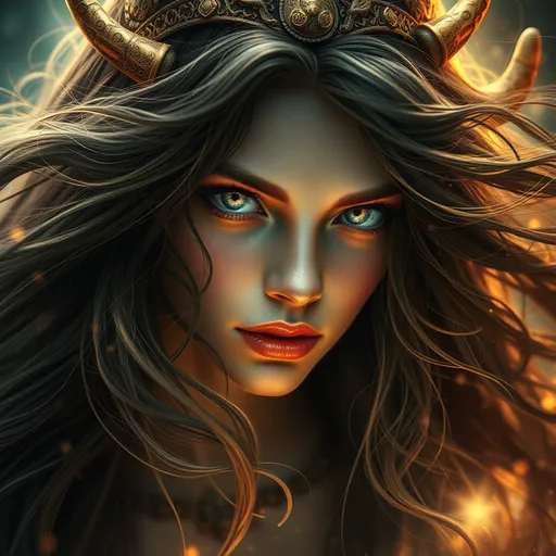 Prompt: Ancient Primordial Celtic Goddess, Queen of the Underworld, Purgatory Being, pre-Raphaelite time-lapse motion blur, High resolution, detailed portrait, ethereal atmosphere, flowing hair, captivating eyes, cosmic mystical aura, vibrant colors, soft lighting, professional, digital painting, enchanting presence, fantasy, dreamy, female, mystical, detailed hair, captivating gaze, professional lighting, hyper realistic, HD 4k 3D, professional modeling, ethereal, gorgeous face, ambient divine glow, detailed and intricate, elegant, ethereal, mythical, goddess, radiant lighting,