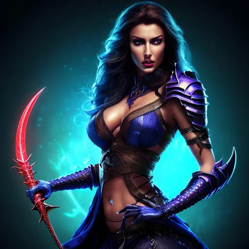 Prompt: HD 4k 3D 8k professional modeling photo hyper realistic beautiful woman ethereal greek fury avenger of homicide
dark blue snakes for hair dark eyes pale brown skin gorgeous face fierce greek warrior bloody wet red robe blue serpent around her waist gothic jewelry large bat wings surrounded by ambient glow hd landscape dark spooky underworld river
