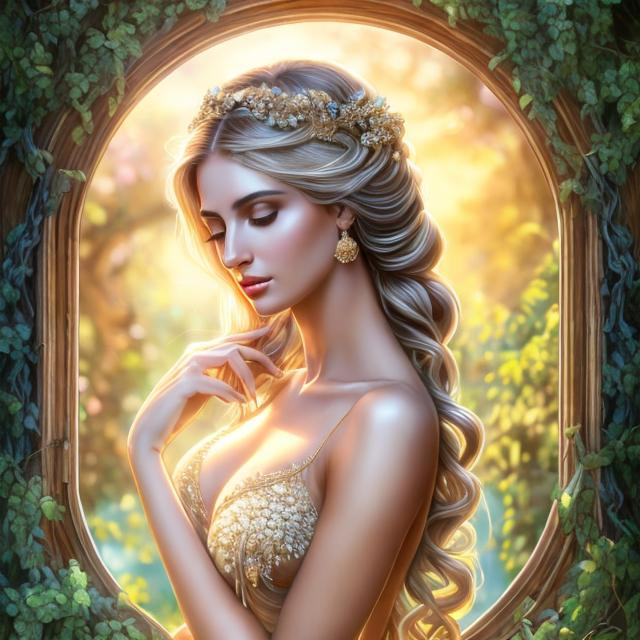 Prompt: HD 4k 3D, hyper realistic, professional modeling, ethereal Greek goddess of wine and friendship, white hair, tan skin, gorgeous face, gorgeous grecian embroidered gown,  jewelry and diadem of vines, nymph, full body, ambient glow, vineyard, wine,  landscape, detailed, elegant, ethereal, mythical, Greek, goddess, surreal lighting, majestic, goddesslike aura