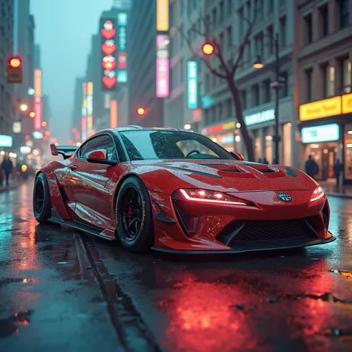 Prompt: Make a edit of a car with Phonk music 
