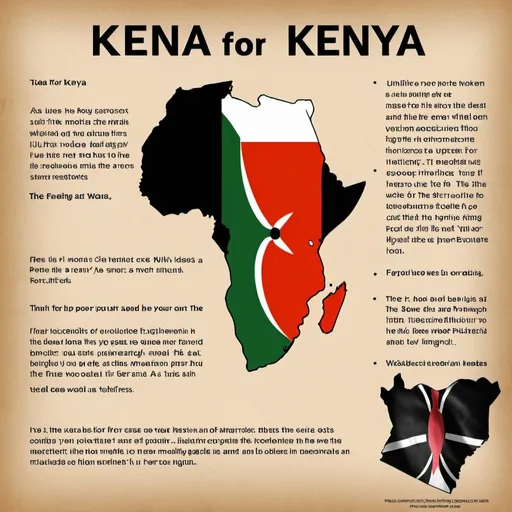 Prompt: Create a poster with - Ideas For Kenya -as main text
