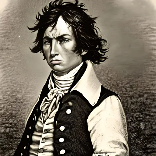 Prompt: Realistic photo of an angry haden edwards of the Fredonia Rebellion in Texas in the 1820s. He is frustrated with a determined look on his face. 