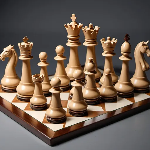 Prompt: The most advanced chess set ever