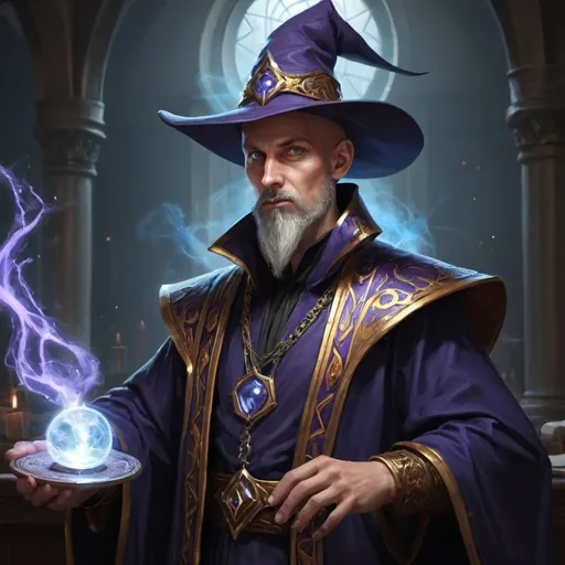 Prompt: lex legibus magister imagined as sorcerer