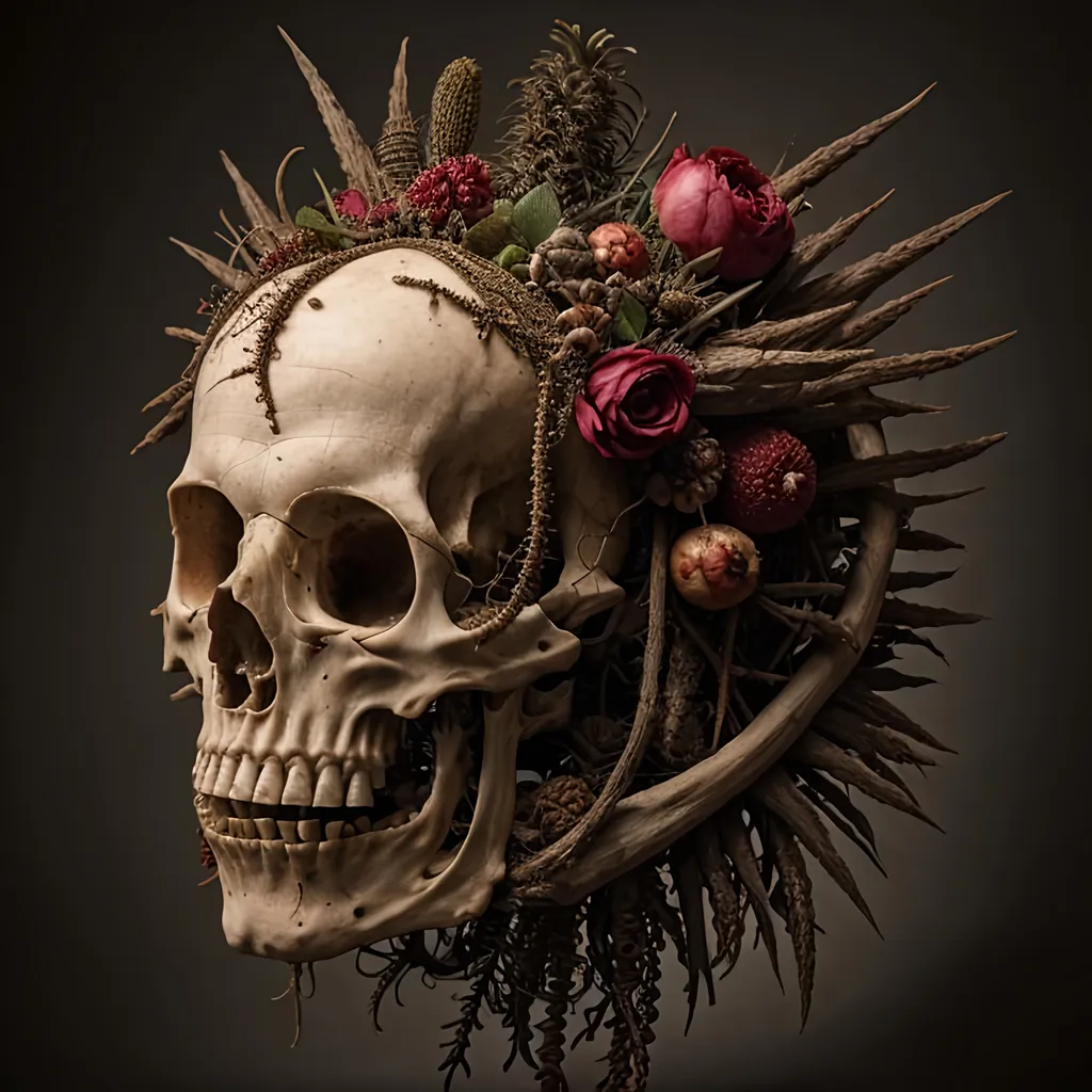 Prompt: the spirit of death, by Giuseppe Arcimboldo 