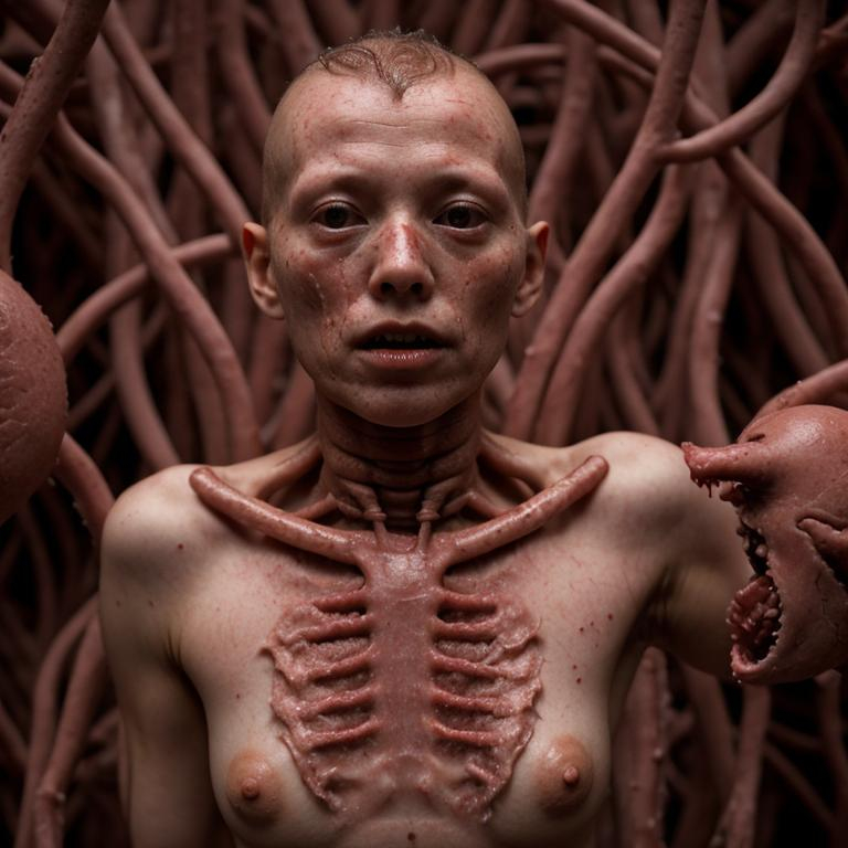 Prompt: Human flesh
