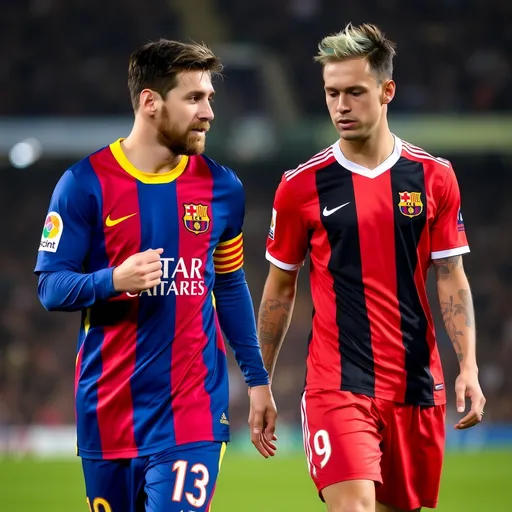 Prompt: messi and neymar

