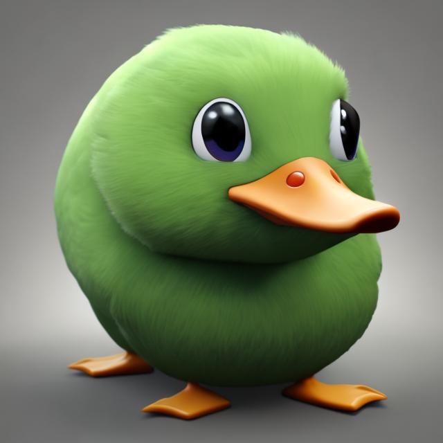 Prompt: duck sphere realistic and not furry
