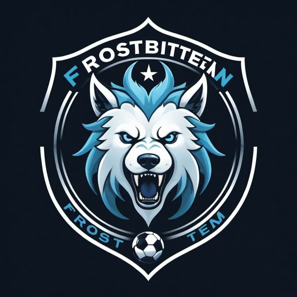 Prompt: “Frostbitten team” is soccer team logo