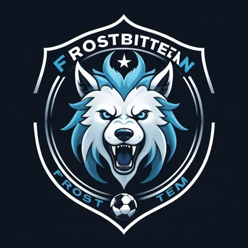Prompt: “Frostbitten team” is soccer team logo