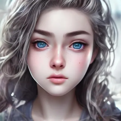 Prompt: Beautiful 16 years old gamer girl(masterpiece) (hyper realistic) (8K) (detailed photography) instagram able, centered, extremely detailed face, extremely detailed eyes, extremely detailed clothes, an artyst, show me a woman draw style, clear face, crystal clear eyes.