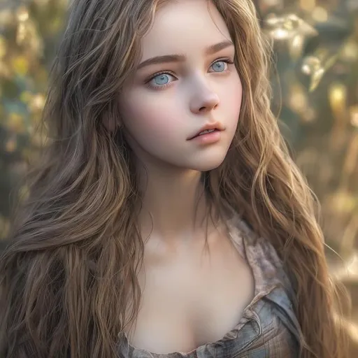 Prompt: Beautiful girl on the land, (masterpiece) (hyper realistic) (8K) (detailed photography) instagram able, centered, extremely detailed face, extremely detailed eyes, extremely detailed clothes, an artyst, show me a woman draw style, clear face, crystal clear eyes.