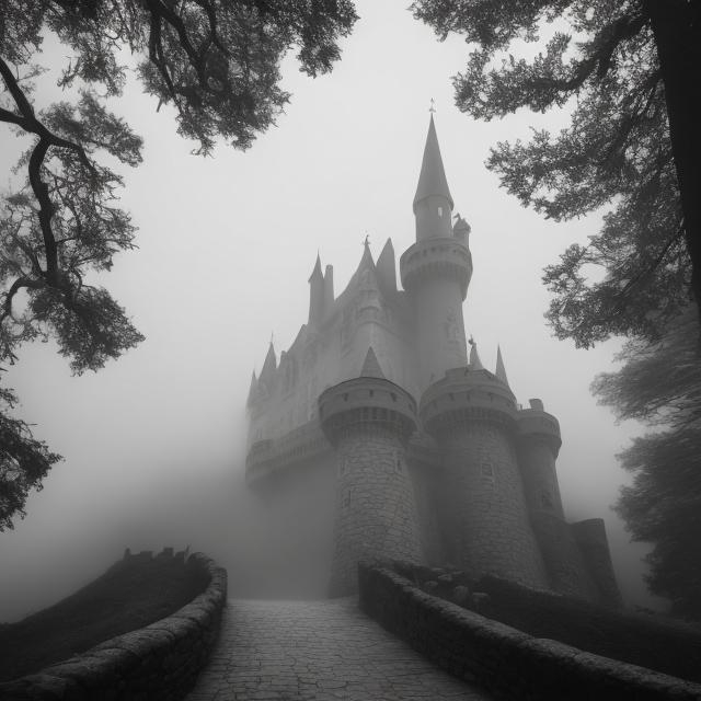 Prompt: fog hill kings castle