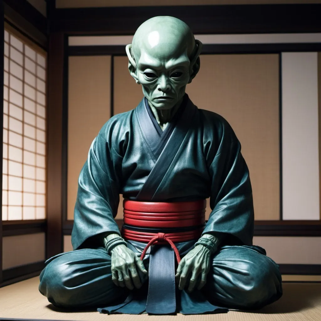 Prompt: extraterrestrial seppuku