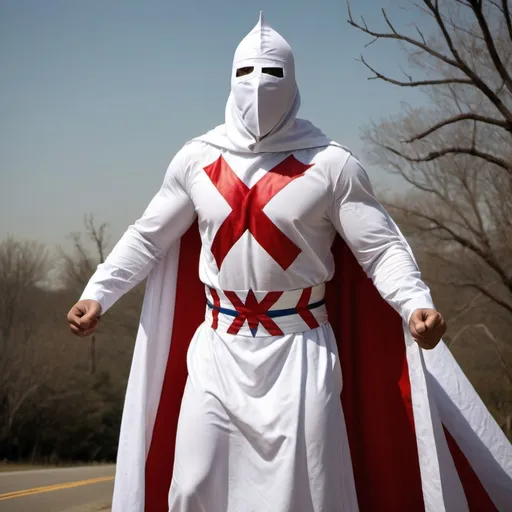 Prompt: KKK superhero