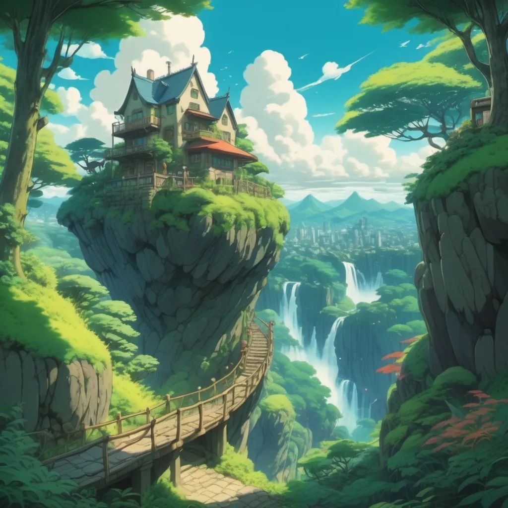 Prompt: This image into studio Ghibli art 