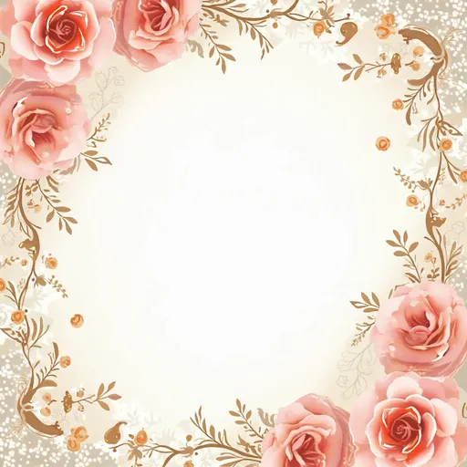 Prompt: “Portrait letter (8.5×11″) layout with a delicate floral lace border in soft blush and ivory, entwined gold vines and tiny heart motifs around the edges, leaving a generous blank center for candle names & prices.”