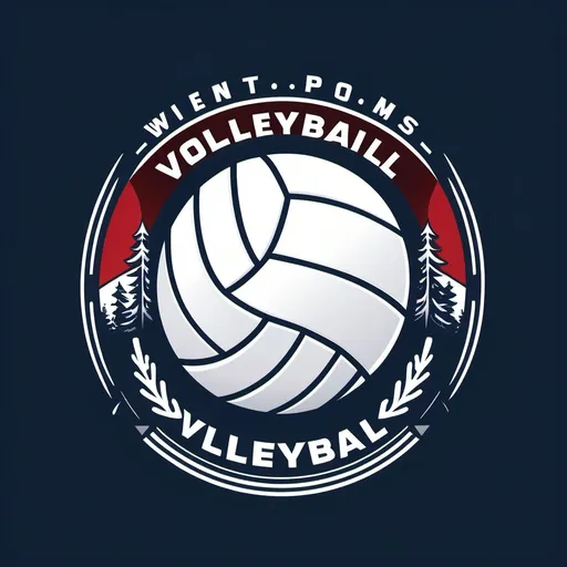 Prompt: volleyball event sports winter logo

