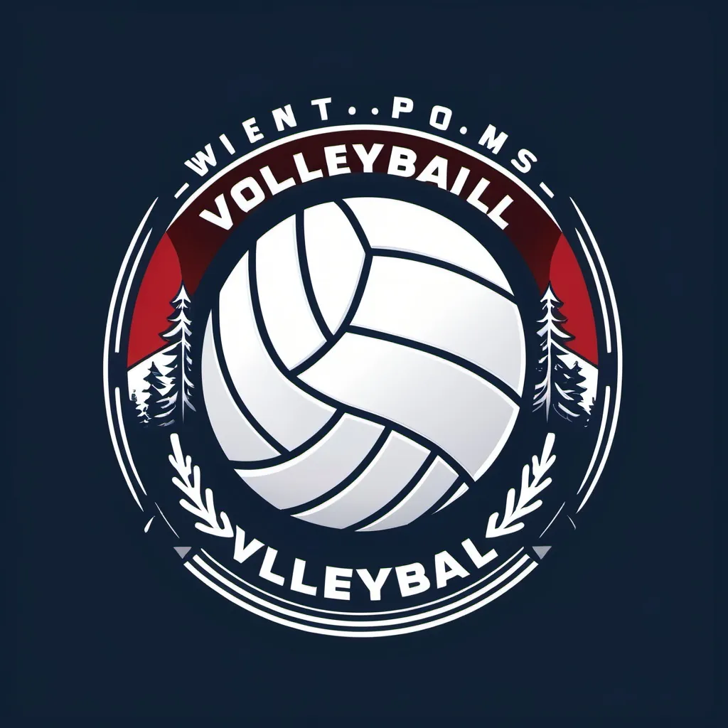 Prompt: volleyball event sports winter logo

