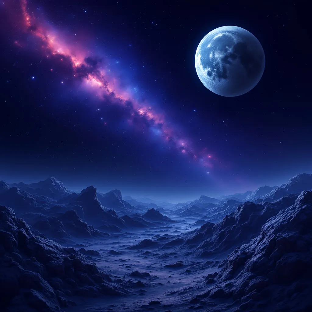 Prompt: Space from the moon